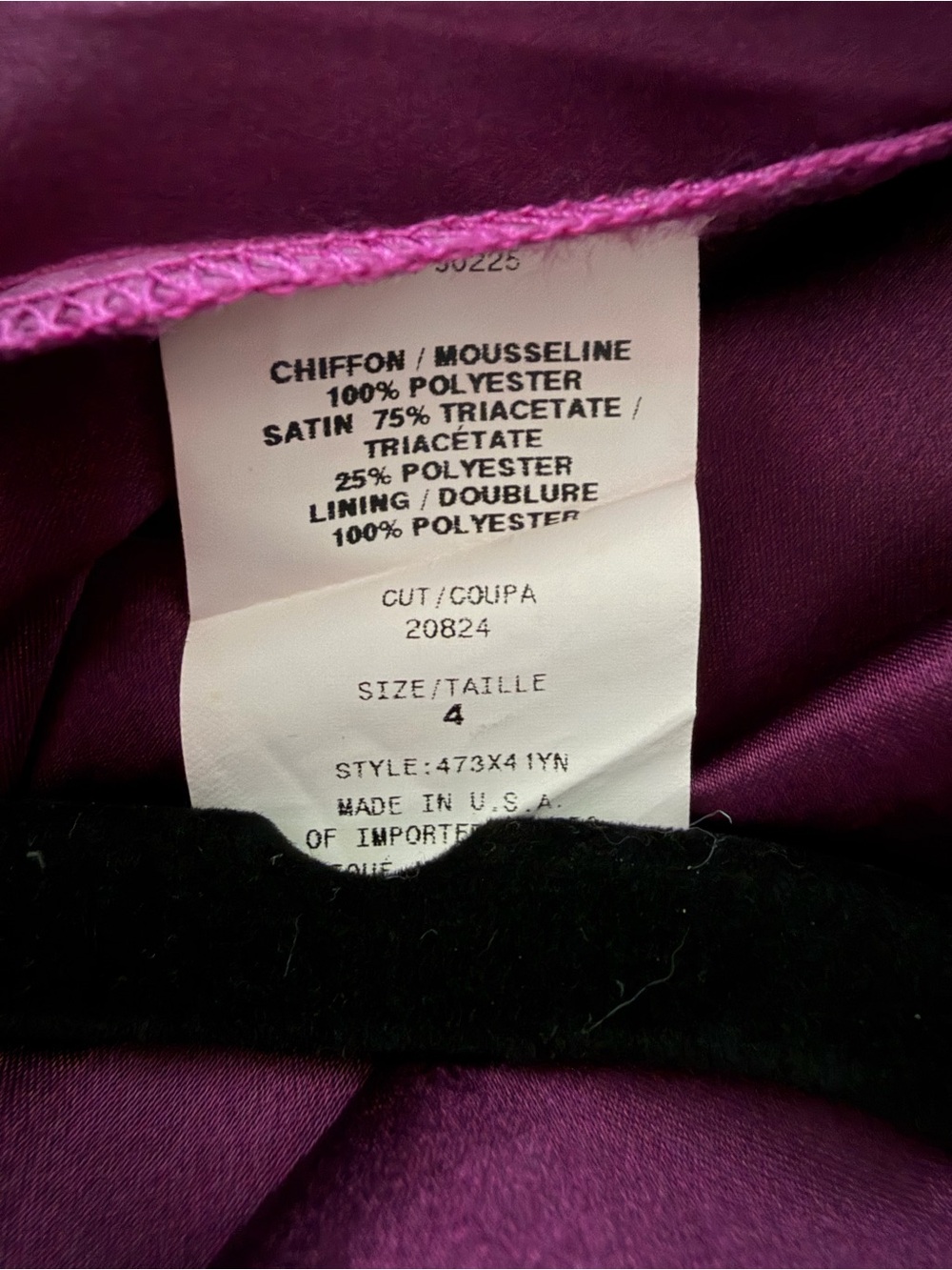 Strapless Pleated Evening Dress in Deep Magenta - Picture 7 of 7